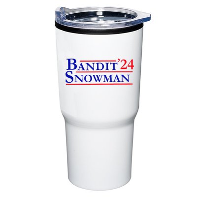 Bandit Snowman 24 Retro Election Style Funny 2024 Bandit Tumbler