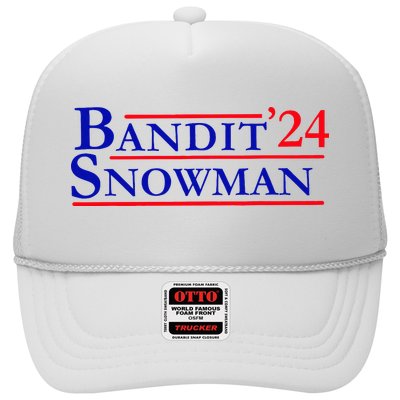 Bandit Snowman 24 Retro Election Style Funny 2024 Bandit Trucker Hat