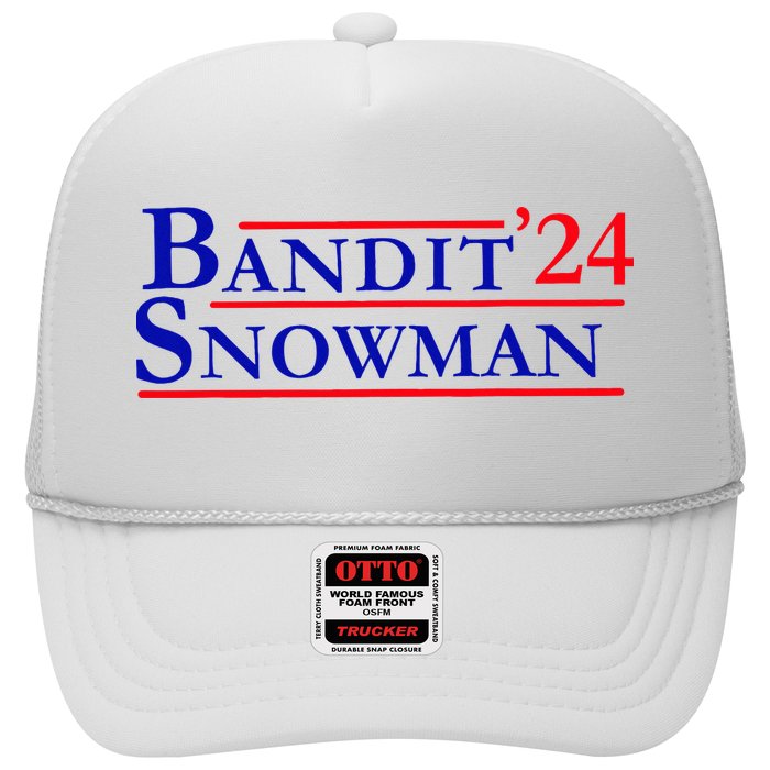 Bandit Snowman 24 Retro Election Style Funny 2024 Bandit Trucker Hat