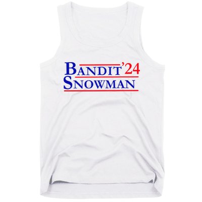 Bandit Snowman 24 Retro Election Style Funny 2024 Bandit Tank Top