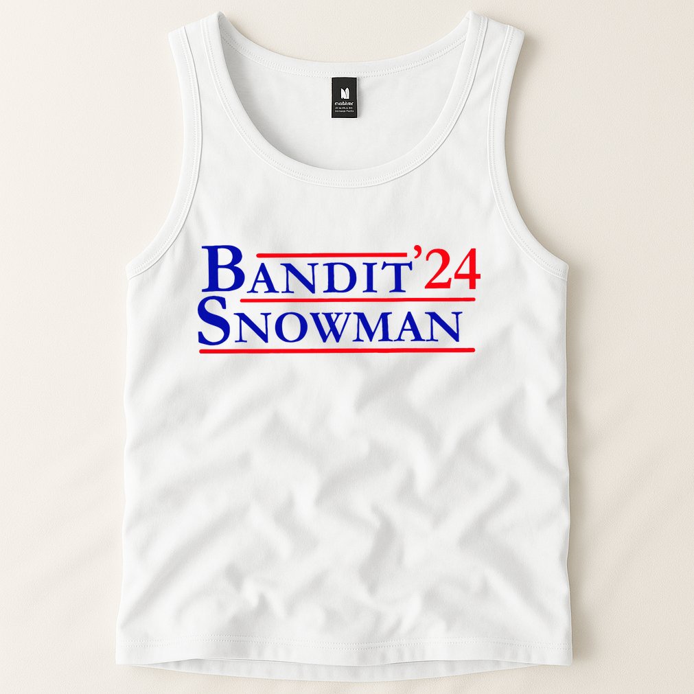 Bandit Snowman 24 Retro Election Style Funny 2024 Bandit Tank Top