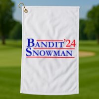 Bandit Snowman 24 Retro Election Style Funny 2024 Bandit Golf Towel