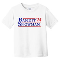 Bandit Snowman 24 Retro Election Style Funny 2024 Bandit Toddler T-Shirt