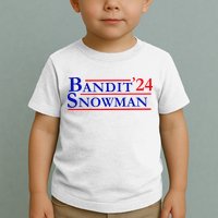 Bandit Snowman 24 Retro Election Style Funny 2024 Bandit Toddler T-Shirt