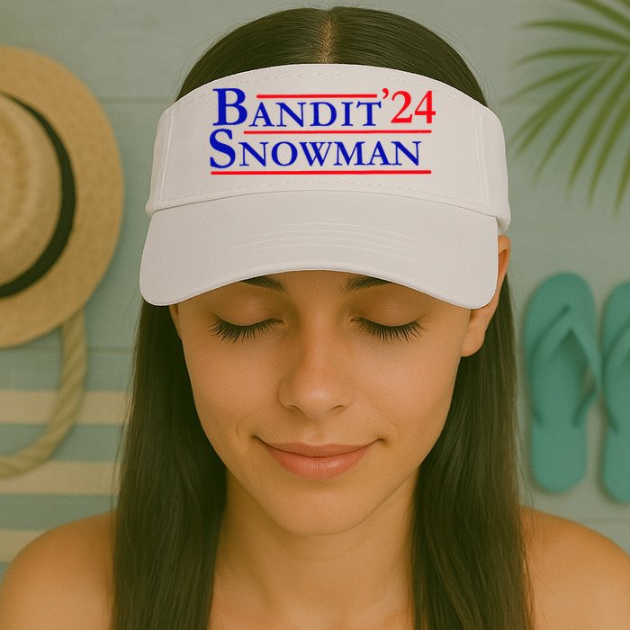Bandit Snowman 24 Retro Election Style Funny 2024 Bandit Visor
