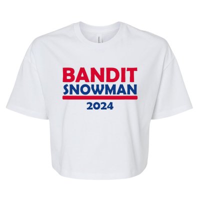 Bandit Snowman 2024 Bella+Canvas Jersey Crop Tee