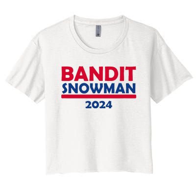 Bandit Snowman 2024 Women's Crop Top Tee