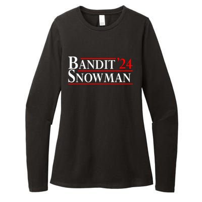 Bandit Snowman 2024 Election Funny Gift Womens CVC Long Sleeve Shirt