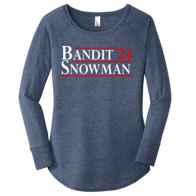 Bandit Snowman 2024 Election Funny Gift Women's Perfect Tri Tunic Long Sleeve Shirt