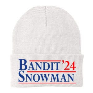 Bandit Snowman 2024 Election Funny Gift Knit Cap Winter Beanie