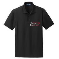 Bandit Snowman 2024 Election Funny Gift Dry Zone Grid Polo