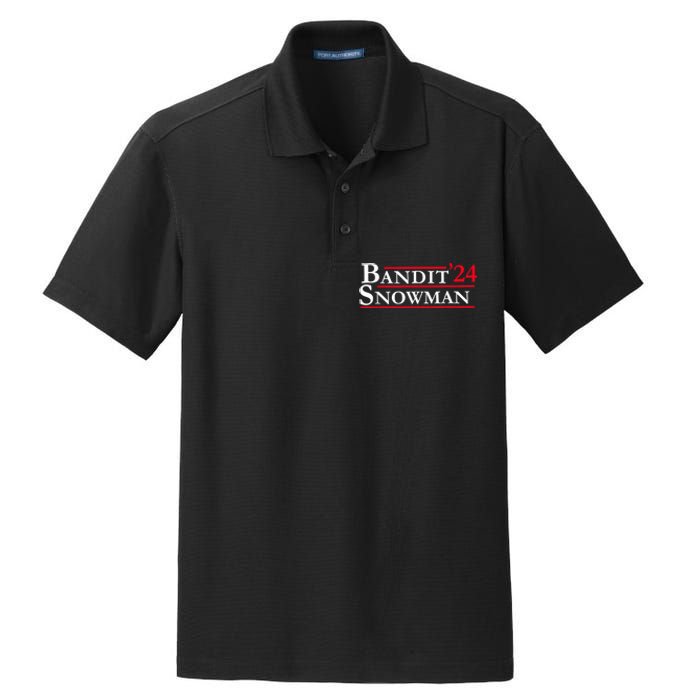 Bandit Snowman 2024 Election Funny Gift Dry Zone Grid Polo