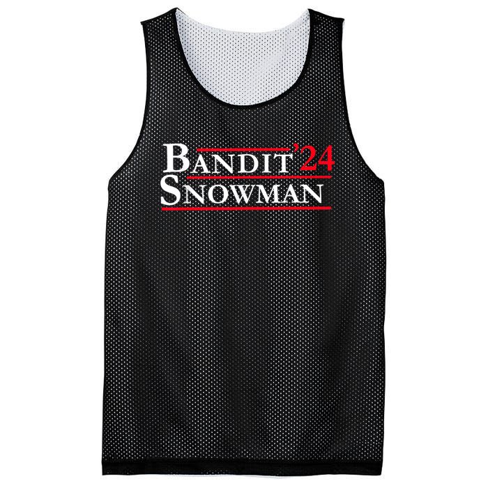 Bandit Snowman 2024 Election Funny Gift Mesh Reversible Basketball Jersey Tank