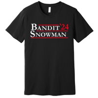 Bandit Snowman 2024 Election Funny Gift Premium T-Shirt