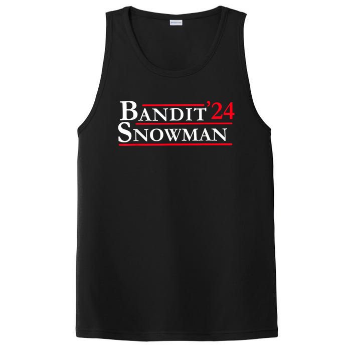 Bandit Snowman 2024 Election Funny Gift PosiCharge Competitor Tank