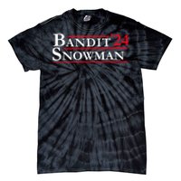 Bandit Snowman 2024 Election Funny Gift Tie-Dye T-Shirt