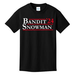 Bandit Snowman 2024 Election Funny Gift Kids T-Shirt