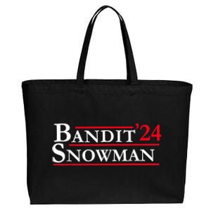 Bandit Snowman 2024 Election Funny Gift Cotton Canvas Jumbo Tote