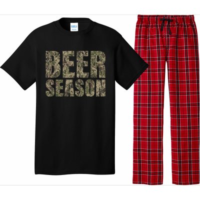 Beer Season 2 Camo Funny Deer Hunter Hunting Gift Pajama Set