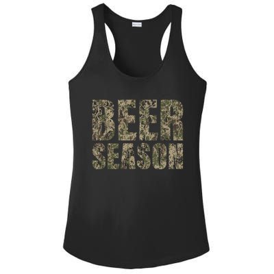 Beer Season 2 Camo Funny Deer Hunter Hunting Gift Ladies PosiCharge Competitor Racerback Tank