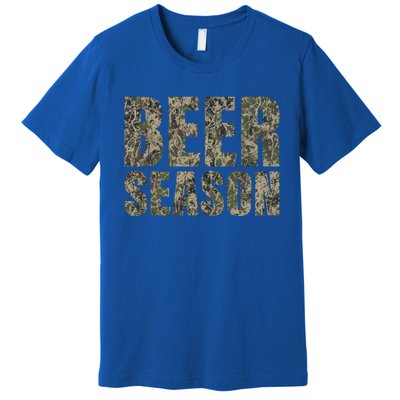 Beer Season 2 Camo Funny Deer Hunter Hunting Gift Premium T-Shirt