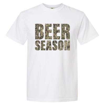 Beer Season 2 Camo Funny Deer Hunter Hunting Gift Garment-Dyed Heavyweight T-Shirt