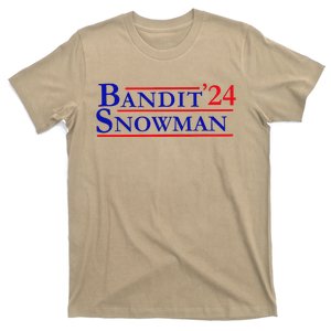 Bandit Snowman 24 Retro Election Style Funny 2024 Bandit T-Shirt