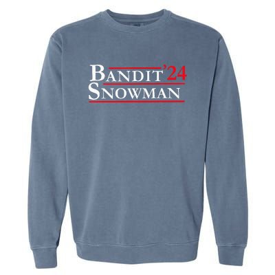 Bandit Snowman 24 Retro Election Style Garment-Dyed Sweatshirt