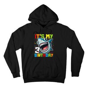 Birthday Shark 3 Year Old 3rd Birthday Matching Family Tall Hoodie