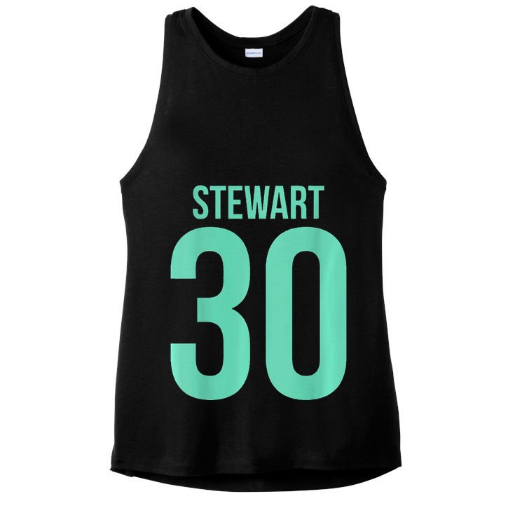 Breanna Stewart 30 Number On Back New York Basketball Ladies PosiCharge Tri-Blend Wicking Tank