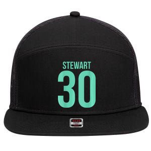 Breanna Stewart 30 Number On Back New York Basketball 7 Panel Mesh Trucker Snapback Hat