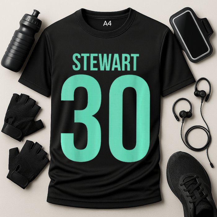 Breanna Stewart 30 Number On Back New York Basketball Cooling Performance Crew T-Shirt