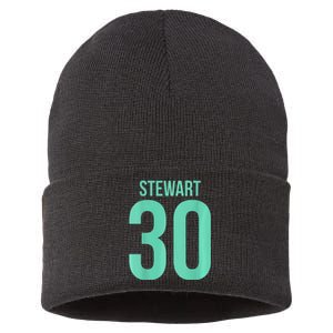 Breanna Stewart 30 Number On Back New York Basketball Sustainable Knit Beanie