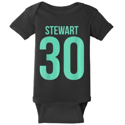 Breanna Stewart 30 Number On Back New York Basketball Baby Bodysuit