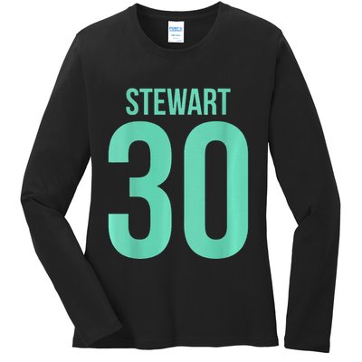 Breanna Stewart 30 Number On Back New York Basketball Ladies Long Sleeve Shirt
