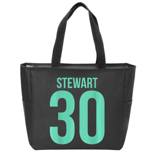 Breanna Stewart 30 Number On Back New York Basketball Zip Tote Bag