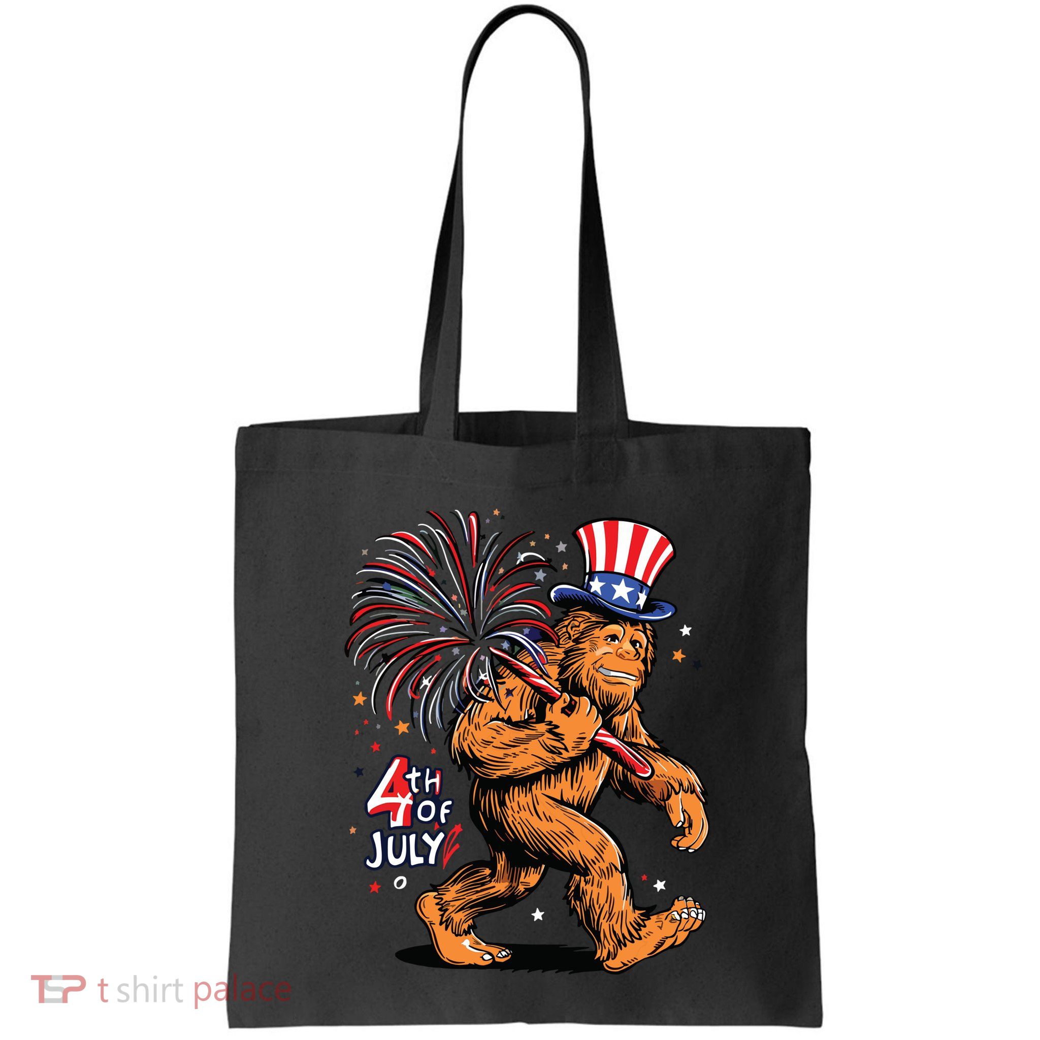 Bigfoot Sasquatch 4th Of July Fireworks Bag