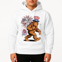 Bigfoot Sasquatch 4th Of July Fireworks Hoodie