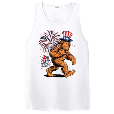 Bigfoot Sasquatch 4th Of July Fireworks PosiCharge Competitor Tank