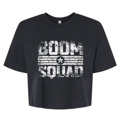 Boom Squad 4th of July Firework Bella+Canvas Jersey Crop Tee