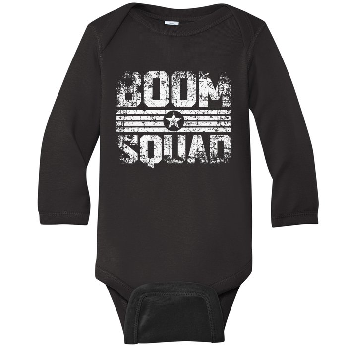 Boom Squad 4th of July Firework Baby Long Sleeve Bodysuit