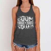 Boom Squad 4th of July Firework Women's Knotted Racerback Tank