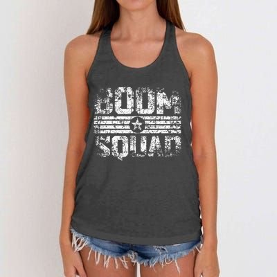 Boom Squad 4th Of July Firework Women's Knotted Racerback Tank