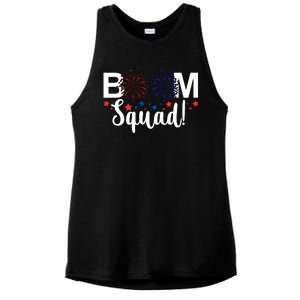 Boom Squad 4th Of July Ladies PosiCharge Tri-Blend Wicking Tank