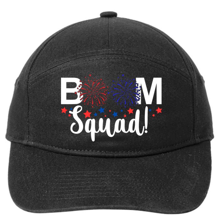Boom Squad 4th Of July 7-Panel Snapback Hat