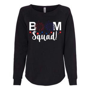 Boom Squad 4th Of July Womens California Wash Sweatshirt