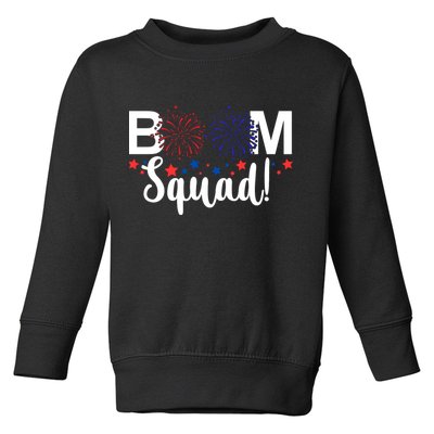 Boom Squad 4th Of July Toddler Sweatshirt