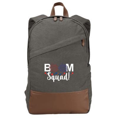 Boom Squad 4th Of July Cotton Canvas Backpack