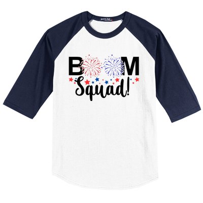 Boom Squad 4th Of July Baseball Sleeve Shirt