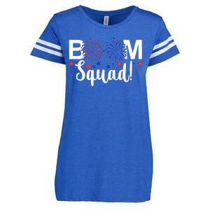 Boom Squad 4th Of July Enza Ladies Jersey Football T-Shirt